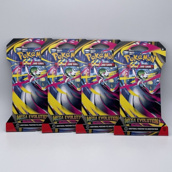 Pokemon Mega Evolutions 3 Pack Blister Psyduck Golduck & 4 Sleeved Booster Packs - Picture 6 of 9
